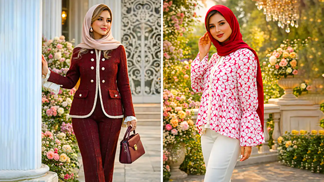 استایل زنانه ساده و لاکچری