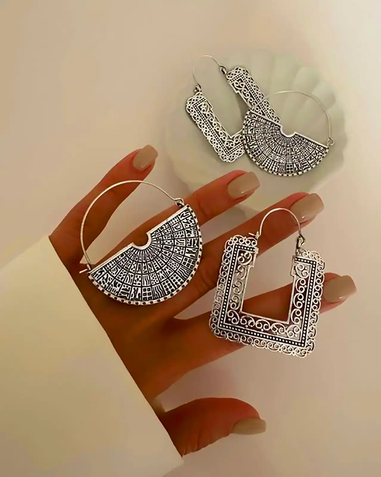 گوشواره شیک نقره