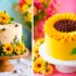 کیک فانتزی طرح گل آفتابگردون؛ یک ایده شیرین و متفاوت + ۱۵ ایده