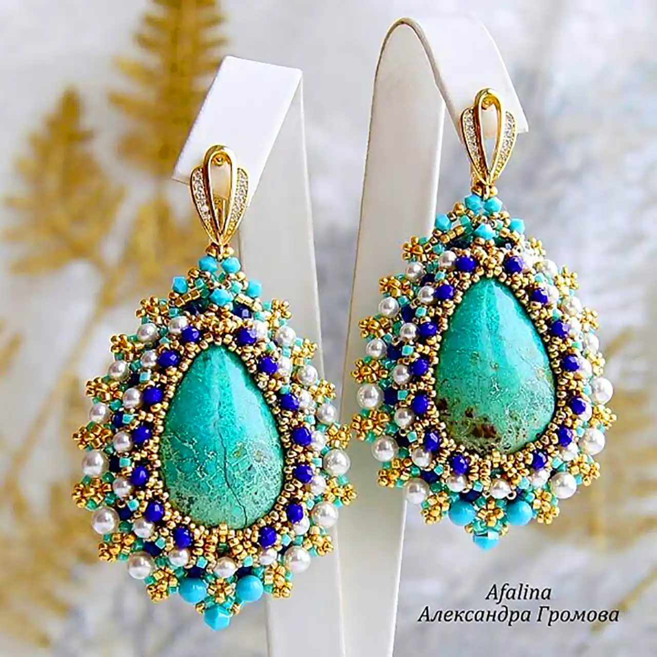 مدل گوشواره سلطنتی فیروزه