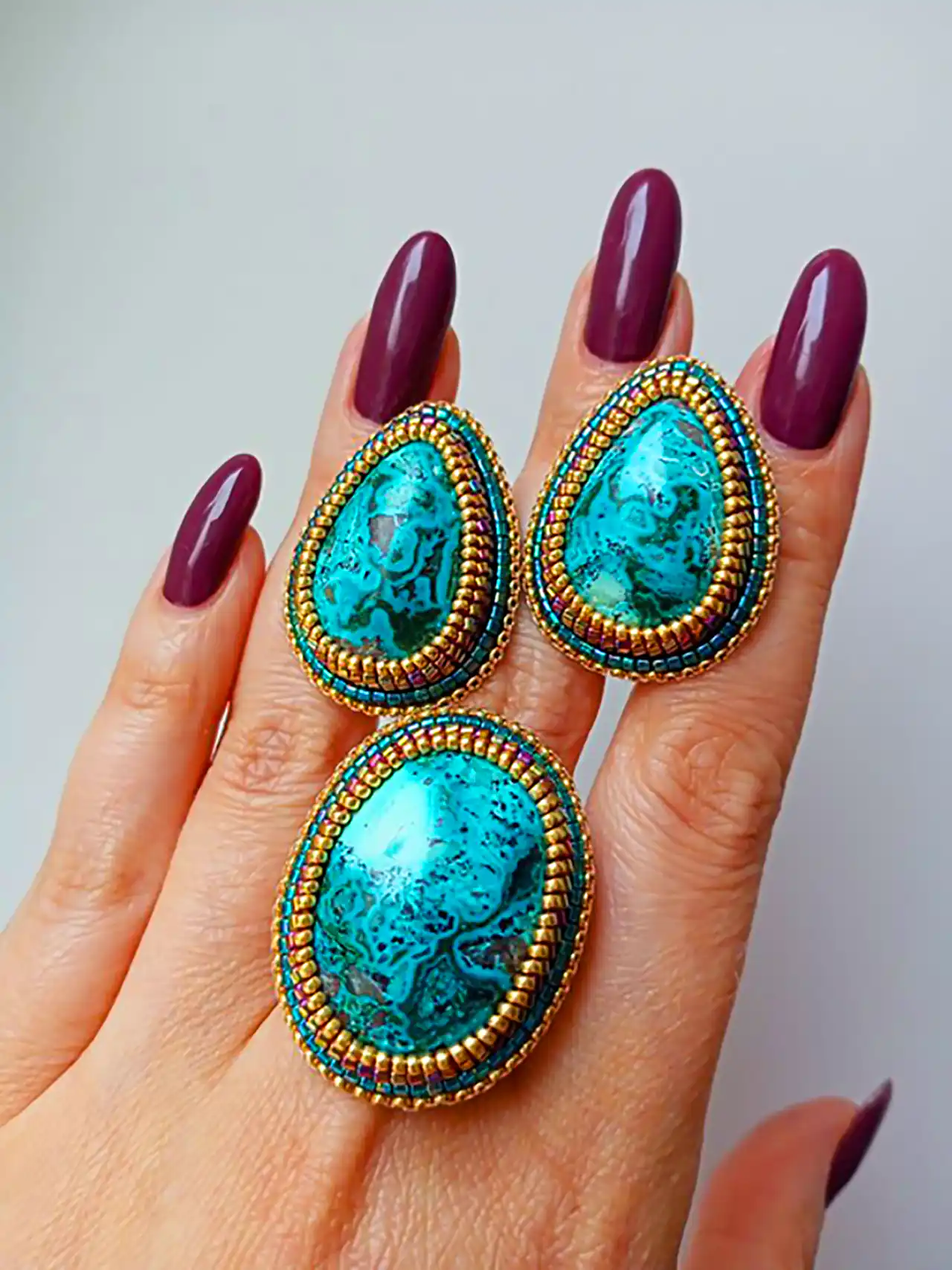 مدل گوشواره سلطنتی فیروزه