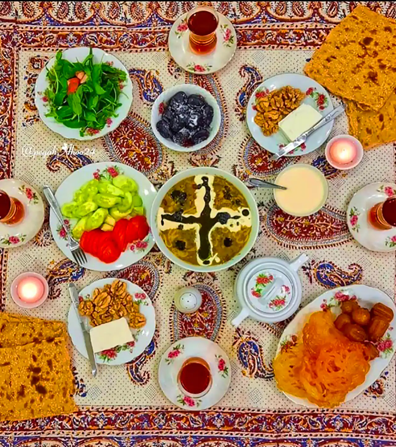 سفره افطاری ایرانی 