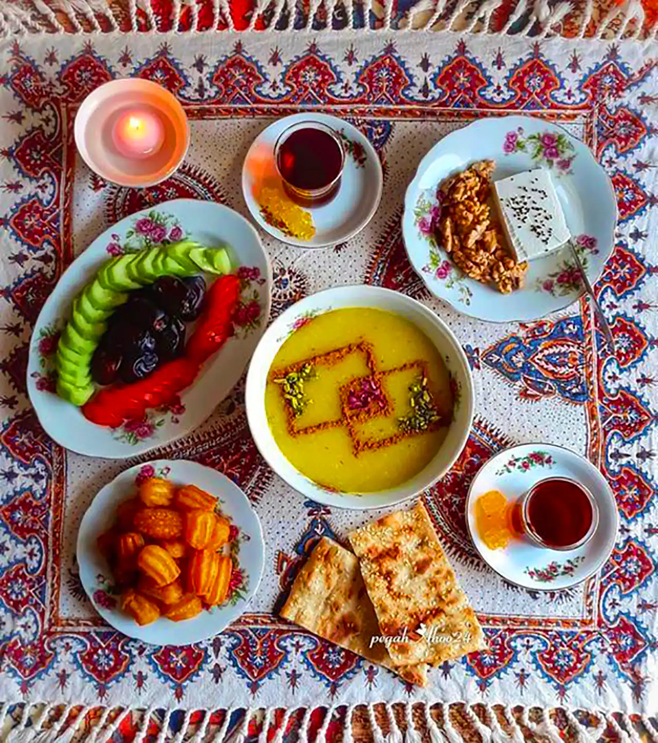 سفره افطاری ایرانی 