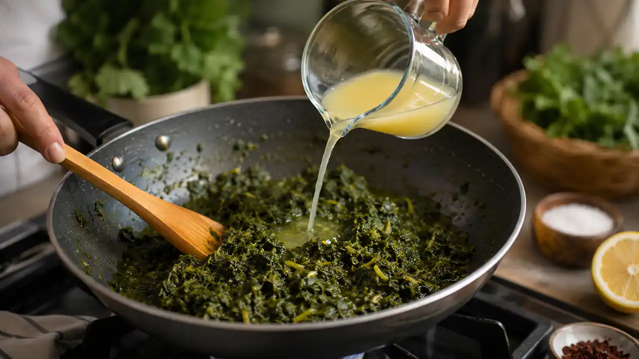 گرفتن تلخی سبزی سرخ شده