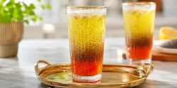 طرز تهیه شربت خاکشیر دو رنگ خوشگل و مجلسی برای پذیرایی خاص