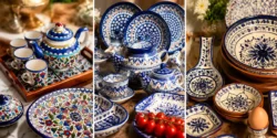 ظروف غذاخوری آبی لوکس؛ مدل های خاصی که میز غذا را گران تر نشان می دهند