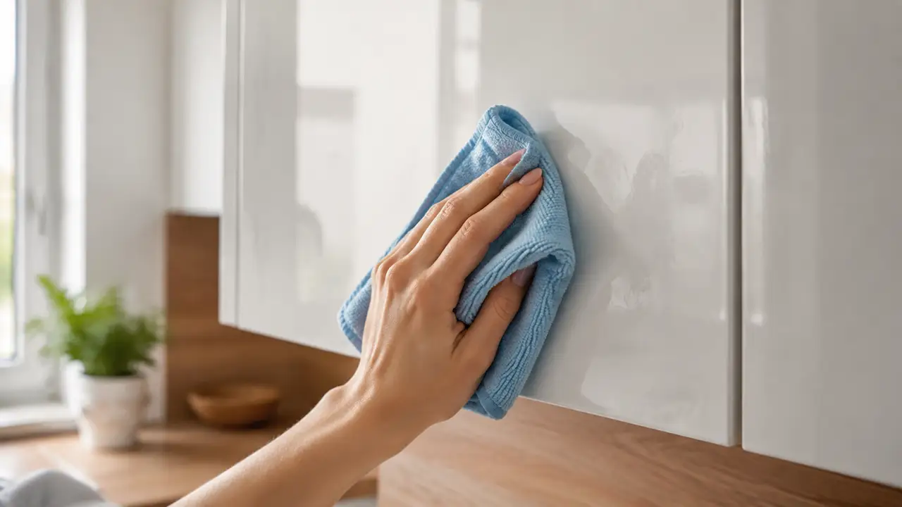 تمیز کردن کابینت های گلاس