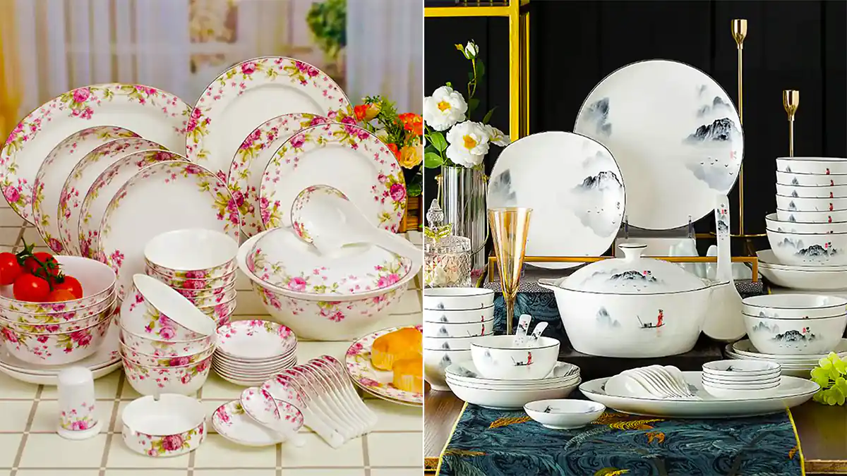 ظروف پذیرایی چینی؛ ۱۵ عکس جذاب و خاص برای دیزاین شیک میز مهمانی‌ها